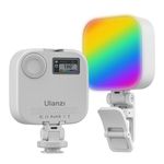 Ulanzi U60 RGB Video Light, Portable LED Camera Light with 360° Color CRI≥95 2500-9000K Dimmable Panel Lamp,2500mAh LED Panel Photography Lighting w Quick Release Cold Shoe Adapter and Clip-White