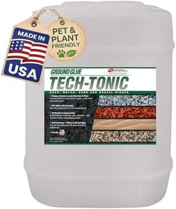 Ground Glue Tech-Tonic Landscape Adhesive, 5 Gallon Tote, for Rock, Mulch, and Sand, Weatherproof Long-Lasting Stabilizer for Trails & Slopes, Pet-Safe Binder for Pea Gravel, Bark & Flower Beds