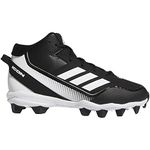 adidas Kids' Icon 7 Mid Baseball Cleats, Core Black-white, 5 Big Kid