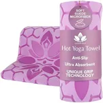 Yoga Towels for Hot Yoga, Non Slip and Long Clever Towel Provides Grip with Unique Two-Sided Design, Microfiber is Absorbant and Lightweight with Moisture Wicking Properties