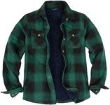 Men's Sherpa Fleece Lined Plaid Fla