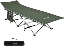 KingCamp Camping Cot Heavy Duty Camping Cots for Adults Oversized Portable Folding Sleeping Cot for Travel Outdoors Vacation Home Office Nap Camping Bed Cots