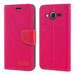 Samsung Galaxy Core Prime Case, Oxford Leather Wallet Case with Soft TPU Back Cover Magnet Flip Case for Samsung Galaxy Core Prime