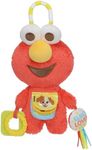 KIDS PREFERRED Sesame Street Elmo Activity Toy with Teething Rings, Crinkle Sounds, and On The Go Clip for Babies and Infants