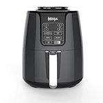 NINJA AF101C, Air Fryer, 3.8L Less Oil Electric Air Frying, Equipped with Crisper Plate + Multi-Layer Rack + Non Stick Basket, Programmable Control Panel, Black, 1550W, (Canadian Version)