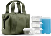 Fit & Fresh Remi Lunch Bag for Women Work – Neoprene Lunch Tote with Containers & Ice Pack, Reusable Meal Prep Lunch Box, Large Capacity, Machine Washable