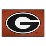 FANMATS NCAA University of Georgia Bulldogs Nylon Face Starter Rug