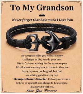 Tarsus To My Boy Bracelet Gifts for Son Grandson Christmas Birthday Gifts for Teen Teenage Boys, average, Stainless Steel, no gemstone