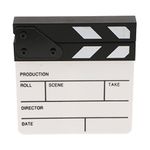 Shayaan Movie Clapper Board Director Clapboard Film Making Kit Props Acrylic Wooden 6.5''x6.0''