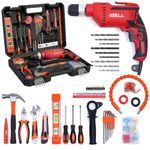 IBELL Professional Tool Kit with Impact Drill TD13-100, 650W, Copper Armature, Chuck 13mm Keyless Auto, 115 Home Essential Tools/Accessories-6 months warranty