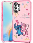 Qerrassa Couple Case for Samsung Galaxy A13 5G Cute Cartoon Character Kawaii Soft TPU Cover for Girly Girls Kids Boys Phone Cases Funny Pattern Fashion Protective Case for Samsung A13 5G