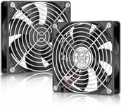 WDERAIR 120mm x 25mm DC 12V Computer Brushless Fan 2Pin PC Case Cooling 2-Pack Dual Ball Bearing for DIY RV Fridge Electronics Ventilation Exhaust Projects