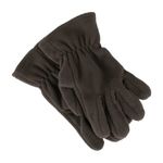 Adventure Togs Childrens Fleece Gloves, Boys & Girls Warm Winter Gloves, Kids Gloves for School Brown 9-12 Years