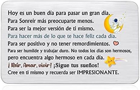 Hermano Cumpleaños Saludo Regalos Billetera Insertar Tarjeta Hijo Sobrino Primo Personalizado Alentar Navidad Llegada Mayoría Amigo Graduación Regalo Hombres Luna de Navidad Impresionante Recordatorio