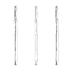 Uni-ball Signo Angelic UM-120AC Gel Ink Pen 0.7 mm, White Ink, 3 pens per Pack