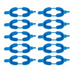 HEALLILY 20pcs Disposable Dental Fluoride Trays Dental Impression Trays Fluorinated Foam Dental Tray Dental Materials Tray Size L Blue
