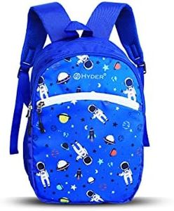 HYDER Kids 20L Small Astronaut Pattern Cartoon Waterproof Lightweight Casual/Picnic/Tuition/School Bag/Backpack for Children Boys And Girls (Royal Blue)