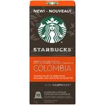 Starbucks By Nespresso Single Origin Columbia Nespresso Ground Coffee capsules, Original Line Compatible, 5 X 10 Nespresso Coffee Pods, 50 Count