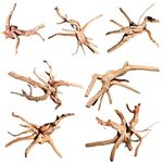 WDEFUN Natural Spiderwood for Aquarium Decor 7-Piece 4''-7'' Long Natural Driftwood Branches for Fish Tank Decorations