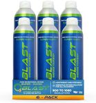 O2 Blast - Pure Oxygen Supplement - Supports Fast Recovery, Increase Stamina, & Enhanced Focus for High Altitude & Action Sports, Flip-Top Cap - 10 Liter Portable Canned Oxygen - 6 Pack