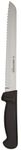 Dexter-Russell Basics P94803B 8" Scalloped Bread Knife with Black Polypropylene Handle