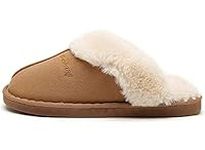 NewYouDirect Slippers for Women Men Cozy Memory Foam Plush Fleece House Shoes Furry Wool-Like w/Indoor Outdoor