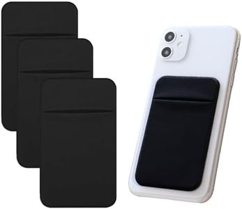 3 Pezzi Porta Carte di Credito per Cellulare, Titolare Della Carta per Cellulare Adesivo per Retro del Telefono, Maniche in Carta Elastica Taschino Autoadesivo per Cover Compatibile con iPhone Android