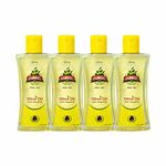 OLIGRO Leeford Body Massage Olive Oil Pack of 4 (100ml Each)- for Body Massage & Hair Care|Goodness of Vitamin E & Almond Oil|Helps to Nourish & Glowing Skin|Pure & Natural -for Both Men & Women