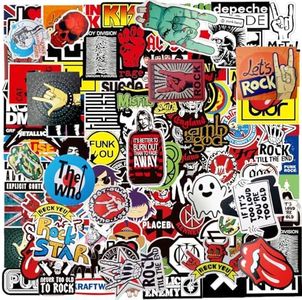 Bandas Pegatinas, 100 Piezas Moda Rock And Roll Música Pegatinas Para Adolescentes, Adultos, Vinilo Impermeables Grafiti Stickers Para Personalizar ElPortátil, órgano Electrónico, Guitarra, Monopatín
