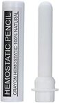 Styptic Pencil,Lechnical Pen Type Styptic Pencils Bloodstone Stops Cuts Bleeding Shaving Cut Stick Anti-Infection Men's Shaving Tool, White