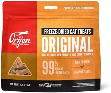 ORIJEN Original Freeze Dried Cat Treats, Grain Free Treats for Cats, Raw Animal Ingredients, 1.25oz