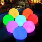 Floating Pool Lights, IP68 Waterproof Led Pool Glowing Ball Lights, RGB Color Changing Pool Accessories,Pool Lights That Float for Kids Gift, Light up Balls for Pool Spa Bathtub (6pcs)