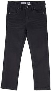 CULTURA Boys Pants, Big Boy & Little Kids Stretch Slim Fit Jeans for Boys Size 4-20, Jet Black - Stretch Denim, 14