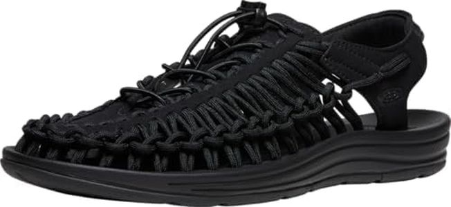 KEEN Men's Uneek Sandal, Black, 12 US