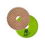 B K Jagan & CO 4 Inch Polishing Pad Diamond Polishing Pad for Granite Marble Stone (Pack of 2) (Grit 600)