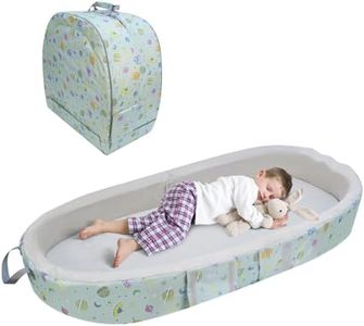 Lit de Voyage Portable Et Imperméable, Lit de Voyage Pliable pour Enfant Avec Matelas, Lit de Voyage pour Bébé pour Bébés, Enfants, Et Petits, Drap Lavable Inclus, pour Le Camping Et Les Voyages