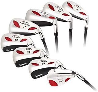 Ram Golf Laser Graphite Hybrid Irons Set 4-SW (8 Clubs) - Mens Left Hand - Senior Flex