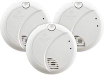 First Alert BRK 7010BFF-3 Hardwired Smoke Detector with Photoelectric Sensor and Battery Backup, 3-Pack