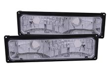 Anzo USA 511033 Chevrolet Black Parking Light Assembly - (Sold in Pairs)