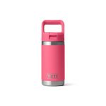 YETI Rambler Jr Kids Bottle, Vacuum Insulated Stainless Steel Bottle with Straw Cap, New Pink, 12 oz (354 ml)