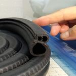 3 Meter Black Rubber Car Auto Door Trunk Lip Edge Seal Trim Protector Strip Universal (10 Ft)