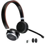 Global Teck Bundle Evolve 65 Bluetooth Headset Bundle with Cushions, Compatible with PC, Mac, Mobile, Voice and Video Apps - Zoom, Teams, Meet