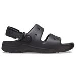 Crocs Unisex Classic All-Terrain Sandal, Black, 11 MEN / 12 WOMEN