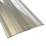 Metal Extra Wide Carpet Cover Strip Door Bar Trim (900mm, Silver)