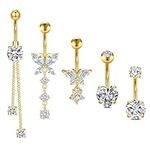 Incaton 14G Belly Button Rings Stai
