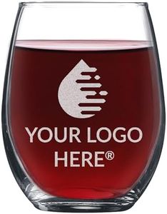 Lifetime Creations Bulk Custom Logo Engraved Stemless Wine Glasses – 21 oz – Set of 144 – Large Event Orders