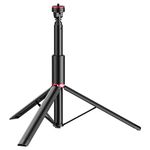 Ulanzi Adjustable 6ft Aluminium Tripod Stand, 360º Rotating Mount Stand for Lights, Webcams, Cameras, GoPro, Insta360 Link One X2 X3