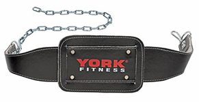 York Fitness Black Dipping Belt with Chain