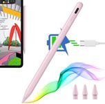 ESR Stylus Pen for iPad, Magnetic Wireless Charging iPad Pencil (2nd Generation), Digital Pencil Pro with Tilt Sensitivity and Palm Rejection for iPad Pro 12.9/11, iPad Air 5/4, and iPad Mini 6,Pink