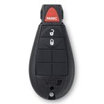 Keyfob Canada - New Key Fob Entry Fobik - 3 Buttons Remote Starter Keyless for Jeep Dodge Ram / Grand Caravan / Journey / Durango / Magnun FCC IYZ-C01C with Battery and Electronics